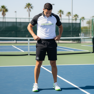 Polo de tournoi de pickleball personnalisé pour hommes, haute élasticité, contrôle de la transpiration, mélange d'élasthanne, chemise de sport pour le court, OEM ODM - Product Image 3