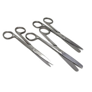 Tijeras de disección quirúrgicas rectas de 5.5 pulgadas (14 cm) con opciones de punta afilada y punta roma de alta calidad - Product Image 1