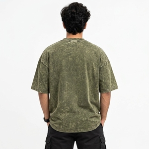 breathable fabric <b>trendy</b> urban style comfortable Men oversized Acidwash <b>T</b> <b>Shirts</b> premium quality Men oversized Acidwash <b>T</b> <b>Shirts</b> - Product Image 2