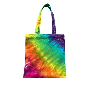 New Simple Everyday Use Breathable Tie Dye Cotton Tote <b>Bag</b> Geometric Pattern Long Handle Shoulder Strap Large Capacity Shopping - Product Image 1