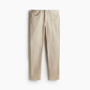 Pantalon athlétique slim pour homme à cinq poches, extensible, en mélange de coton, coupe contemporaine, décontracté et ajusté pour le quotidien - Product Image 5