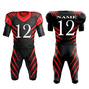 ชุดยูนิฟอร์มอเมริกันฟุตบอลแบบกำหนดเองได้เต็มรูปแบบสำหรับผู้ชาย OEM ODM พร้อมโลโก้สั่งทำ น้ำหนักเบา ราคาประหยัด ชุดยูนิฟอร์มอเมริกันฟุตบอลสำหรับผู้ชาย - Product Image 1
