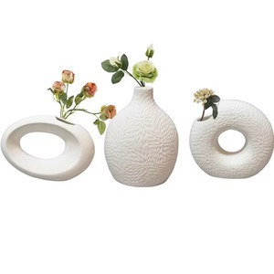 Elegant Ceramic <b>Vase</b> Decorative Home Accent Modern Porcelain <b>Vase</b> Flower Arrangement Piece - Product Image 3