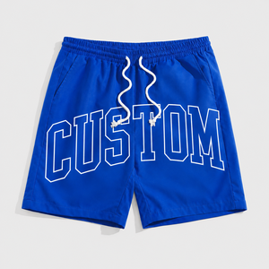Shorts en nylon personnalisés pour hommes, vêtements de sport quotidiens, prêts à l'exportation, usine de vêtements - Product Image 1