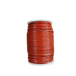 Cordón de Cuero Rojo Turco de 2mm, Redondo, para Fabricación de Joyería, Tamaño Personalizado, Marca SCHAF de Y S International - Product Image 5