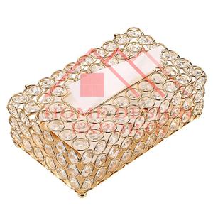 Cubierta Rectangular para Caja de Pañuelos con Cuentas de Cristal para Hoteles y Restaurantes, Último Modelo de Cubierta Rectangular para Caja de Pañuelos de Cristal, Éxito de Ventas - Product Image 4
