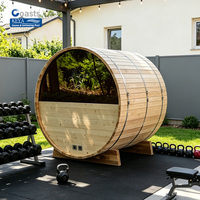 Sauna Tong Kayu Cedar Merah Ramah Lingkungan Bersertifikasi ETL, Pusat Hidroterapi Pintar, Pod Pemulihan Kualitas Premium Jerman