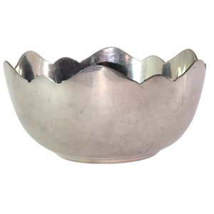 Bol rond fait main, nouveau design, qualité supérieure, métal poli avec base noire, bol de service, accessoires de cuisine pour la maison - Product Image 4