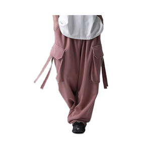 Vente en gros de pantalons de survêtement décontractés pour hommes personnalisables pleine longueur avec cordon de serrage design à la mode lourd nouveauté - Product Image 2