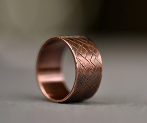 Bague en cuivre de style unique, bague en cuivre pur pour mariage et taille personnalisée, meilleur prix - Product Image 6