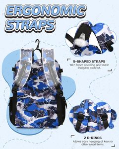 Sac à dos de sport Roziv pour équipe professionnelle de baseball, couleur unie, grande capacité, construction robuste en polyester - Product Image 5