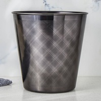 Poubelle en métal de fabrication indienne, forme ronde, poubelles en métal design, poubelles artisanales, outils de nettoyage