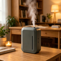 Diffuseur d'aromathérapie avec commande Bluetooth, double alimentation (batterie ou prise secteur), compact et portable, capacité de 150 ml