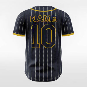 Camiseta Deportiva Transpirable de Béisbol a Rayas con Botones para Hombre y Mujer, Uniforme de Equipo Personalizable, Servicios OEM - Product Image 5