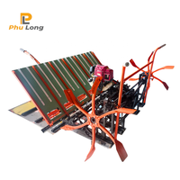 PHU LONG GLOBAL Transplanteur de riz manuel de haute qualité à 4/5/6 rangs avec boîte de vitesses motorisée, espacement des rangs de 20 cm/24 cm