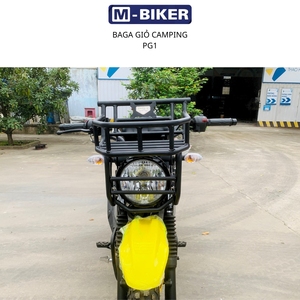Porte-bagages avant et panier Mbiker PG1 en acier inoxydable avec sacoche de selle au design Cyberpunk pour motos, garantie 1 an - Product Image 6