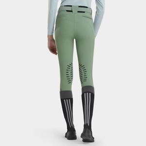 Pantalones de equitación de punto transpirables para mujer 2026, hasta la pantorrilla, con diseño de rayas laterales, color sólido, de nailon y elastano 2026 - Product Image 4