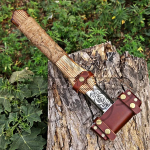 MORTAL SAGA Stainless Steel Hammer Wooden Handle Decorative Engraved Head Heavy Duty <b>Multi</b>-Function Hand <b>Tool</b> 1000g Workshop Use - Product Image 5