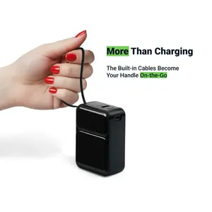 Estación de Energía Portátil de Plástico de 20K MAh, Carga Rápida de 45W, Cables Tipo-C, Batería de Litio-Polímero, Pantalla LCD - Product Image 4