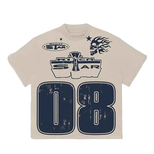 Jersey de hombros caídos de algodón pesado con logo bordado personalizado, estilo urbano, corte holgado, venta al por mayor, sin marca, MOQ bajo - Product Image 5