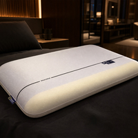 Oreiller en mousse à mémoire de forme confortable pour les longs voyages en avion, soutien confortable avec design ergonomique pour le cou, utilisation quotidienne pour le repos et le sommeil