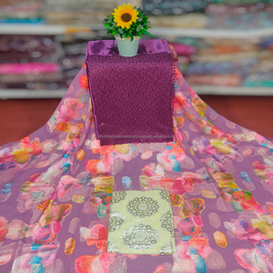 Brands High Quality Lightweight Dirac Somali Sky Blue Girls Wedding Dress Lurex Jacquard Slub Twill Woven Techniques - Product Image 6