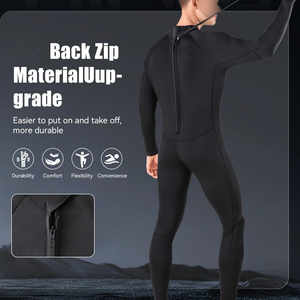 Combinaison de plongée professionnelle pour hommes, design sans couture sous les aisselles, combinaison de plongée pour une mobilité maximale, vêtements de sport sous-marins - Product Image 2