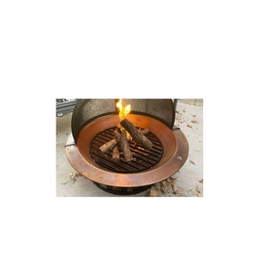 Brasero de luxe en cuivre, bol chauffant extérieur, centre de table de jardin en métal artisanal de qualité supérieure, ornement décoratif pour patio, pour usage exclusif - Product Image 1