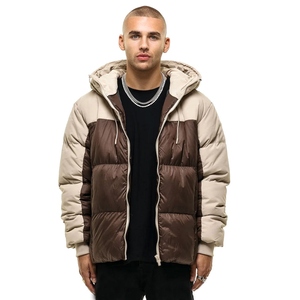 Men's Cold Climate Puffer Jacket Lightweight Quilted Winter Warm <b>Covered</b> <b>Button</b> Outdoor Casual Coat OEM Service Finished - Product Image 5