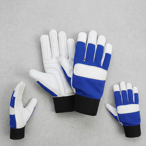 Goat Grain <b>Leather</b> Assembly <b>Gloves</b> Heavy Duty Abrasion Resistant Hand Protection Heat Resistant Construction <b>Gardening</b> <b>Gloves</b> - Product Image 3