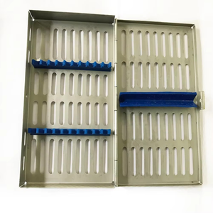 Caja de esterilización médica con cierre, bandeja de esterilización, cesta de malla de alambre personalizada para uso médico - Product Image 1