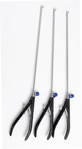 Porte-aiguilles laparoscopique, 3 pièces, 5mm x 330mm, à mâchoires droites, instruments chirurgicaux réutilisables - Product Image 4