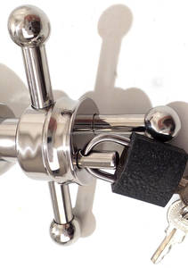 ดิลโด้โลหะสำหรับล็อคก้น,หัวล็อคทำจากสเตนเลสสตีล - Product Image 4