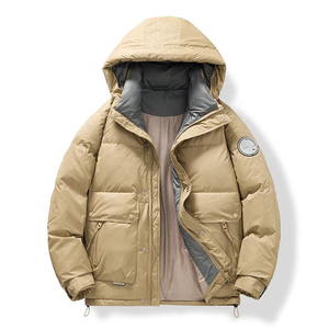 Veste matelassée en coton décontractée de haute qualité, personnalisable, grande taille, chaude, pour homme, lavable en machine, pour couple, hiver - Product Image 3