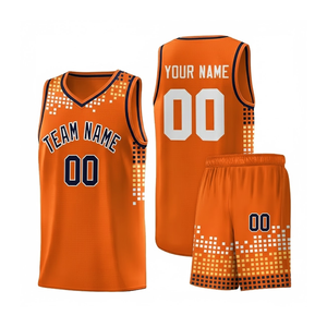 Vente flash - Ensemble de maillots et shorts de basket-ball pour hommes, brodés, respirants, antibactériens, design personnalisé, taille plus, imprimés - Product Image 1