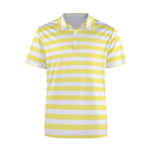 Chemises polo rayées pour hommes, manches courtes, col boutonné, chemise de golf pour hommes, coupe ajustée, vêtements de sport - Product Image 1