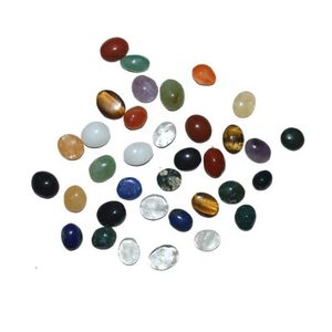 Cabujones de Anillo Surtidos, Cabujones Ovalados de Piedra Natural, Gemas Pulidas para Joyería, Manualidades y Decoración - Product Image 1