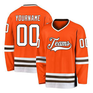 Maillot de hockey sur glace personnalisé avec logo, style moderne, design par sublimation, uniforme d'équipe pour les événements, les matchs, les entraînements. - Product Image 5
