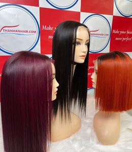 Prix d'usine, perruques bob en cheveux vierges vietnamiens de couleur tendance, fermeture en dentelle de cheveux humains 2x4 2x6, extensions de cheveux humains - Product Image 3