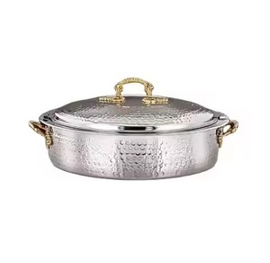 Elegant <b>Table</b> Metal Hot Pot Premium Design Insulated Food Casserole Dining Serving Bowl Category - Product Image 2