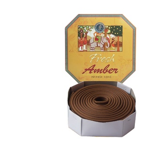 Bobine d'encens Darshan Amber pour la purification spirituelle et les observances religieuses - Product Image 3