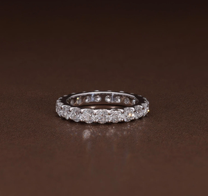 Bague de fiançailles vintage en diamant de laboratoire, argent 925, certifiée IGI, bijoux pour cadeaux d'anniversaire et de mariage - Product Image 1