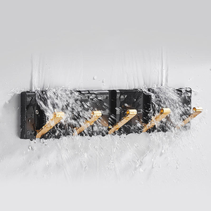 Modern Metal Wall Mounted <b>Sticky</b> Coat Cloth Hanger Garage Kitchen Key <b>Hooks</b> Hanger - Product Image 2