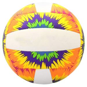Ballons de volley-ball personnalisés en cuir PU PVC cousus à la machine, haute résistance, légers, pour l'extérieur, taille personnalisée - Product Image 6