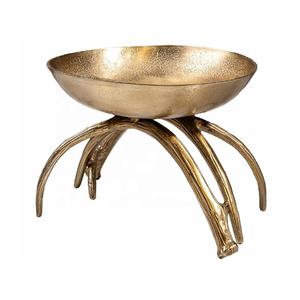 Support en bois d'or de haute qualité Lodge bols de table en aluminium petit Snack fruits noix cuisine bol décoratif servant des friandises - Product Image 1