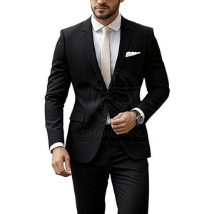 Costume d'affaires élégant pour homme, ensemble deux pièces classique avec doublure douce pour les réunions et les événements - Product Image 3