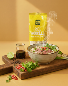 บะหมี่ข้าวแห้งพรีเมียมคุณภาพสูง บะหมี่กึ่งสำเร็จรูป 400 กรัม ข้าว 85% น้ำสะอาด 15% อายุการเก็บรักษา 24 เดือน ขายส่ง รับผลิตแบบ OEM/ODM - Product Image 4