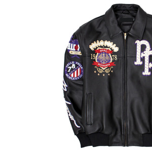 Best Price Avirex <b>Men's</b> <b>Canvas</b> Leather Winter <b>Jacket</b> Premium Genuine Leather Windproof Waterproof Plain Dyed Front All Sizes - Product Image 5