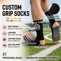 Chaussettes de sport d'entraînement de football avec semelle antidérapante Chaussettes personnalisées absorbant la sueur