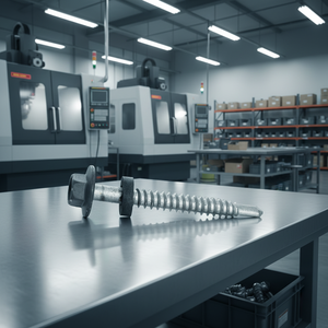 Tornillo Autoperforante de Cabeza Hexagonal Modelo PDC 12, Acero al Carbono Clase 4.8 6.8, Acabado Zincado/Galvanizado, Rosca Gruesa, EPDM Adherido, en Pulgadas - Product Image 1